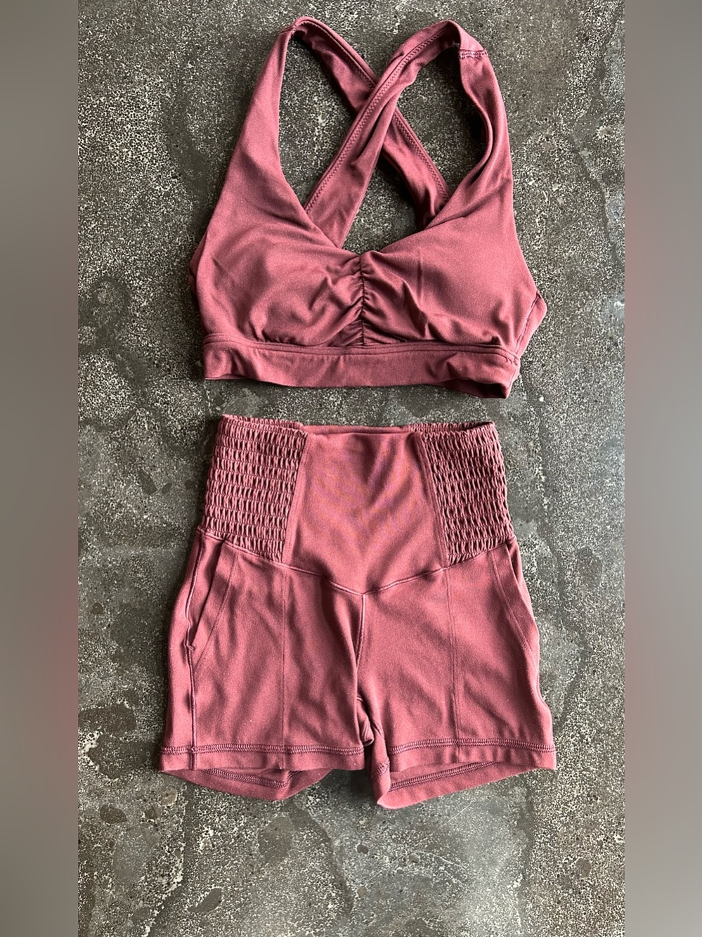 Aerie | High-Rise Shortie Shorts & Sports Bra Bundle